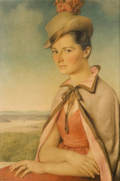 Portrait de France Rivier (avec cape claire)