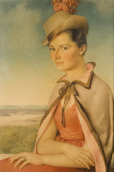 Portrait de France Rivier (avec cape claire)